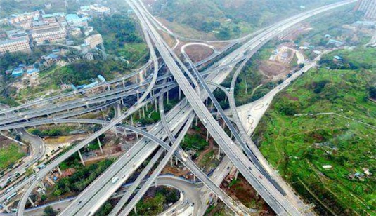 中國最復雜的立交橋 北京西直門立交橋是北京最堵車的地方之一