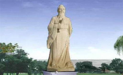 中國最大的青石孔子塑像 四川師范大學的孔子雕像高8.27米