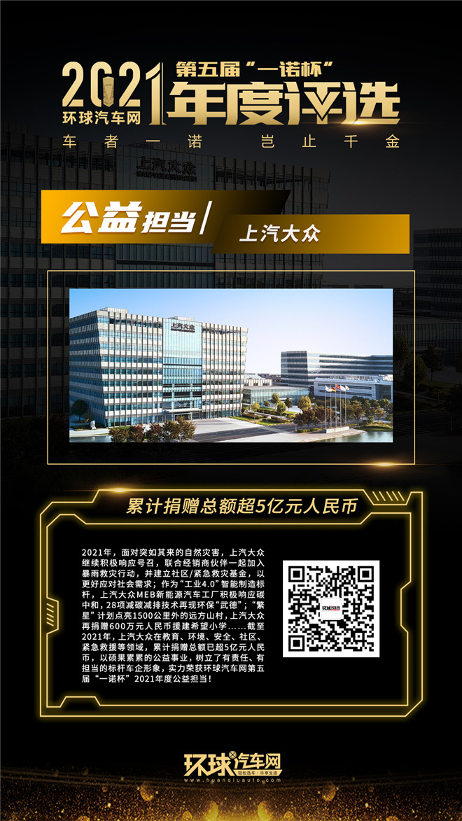 環球汽車網第五屆“一諾杯”2021年度評選正式揭曉!