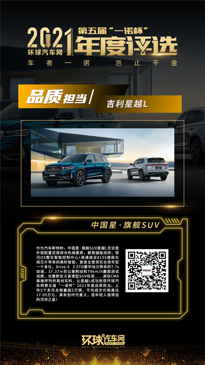 環球汽車網第五屆“一諾杯”2021年度評選正式揭曉!