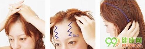 秀發(fā)護理：頭皮按摩步驟圖解，頭部按摩手法