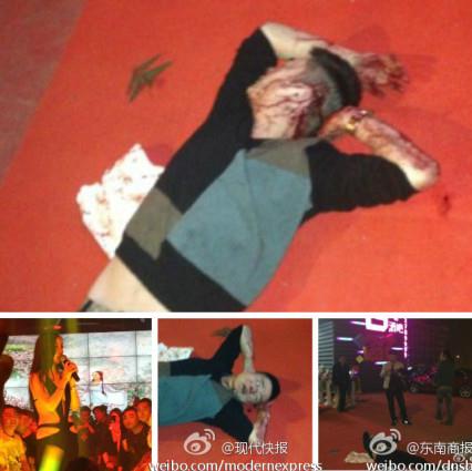 干露露宜興酒吧違規走穴又惹亂子，男子拉扯干露露被群毆(圖)
