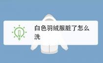 ?白色羽絨服臟了怎么清洗小妙招 冬季羽絨服清洗保養(yǎng)小知識(shí)